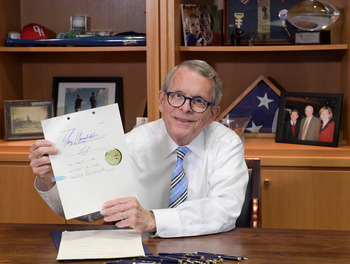 Governor Mike DeWine signs state budget