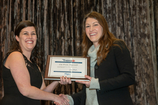 Lia Frost receives UNDER 40 Award